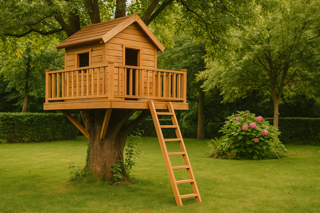 Das perfekte Baumhaus für Kinder im eigenen Garten