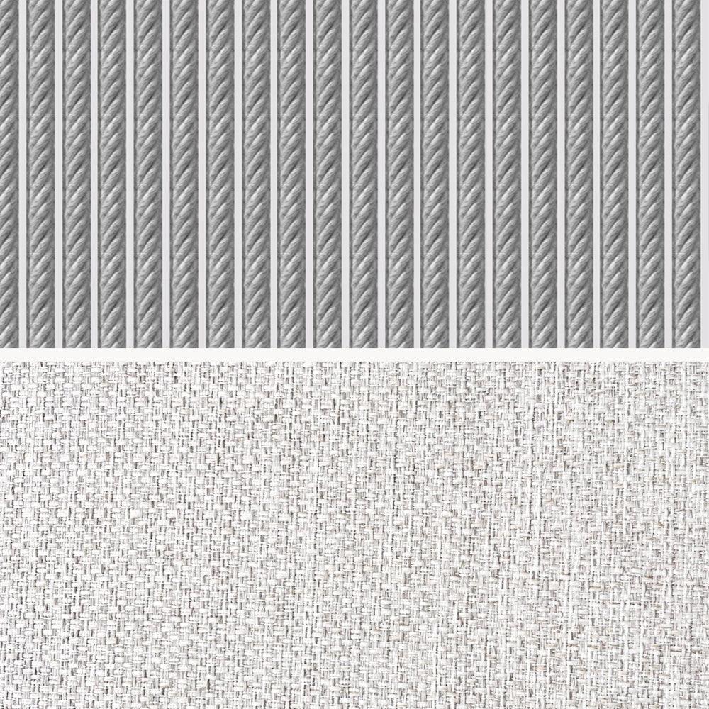 Nahaufnahme des Stoffmusters der Kapalai Garten Loungesofa Serie, das die hochwertige, modulare und wetterfeste Textur des Sofas von Finqa GmbH für flexible Outdoor-Gestaltungsmöglichkeiten zeigt.