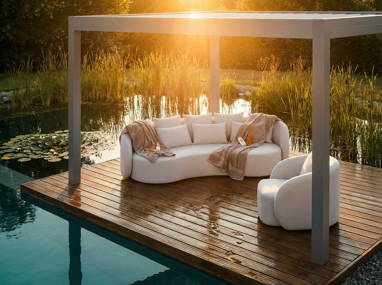 Die perfekte Terrassenbank Lounge finden und gestalten
