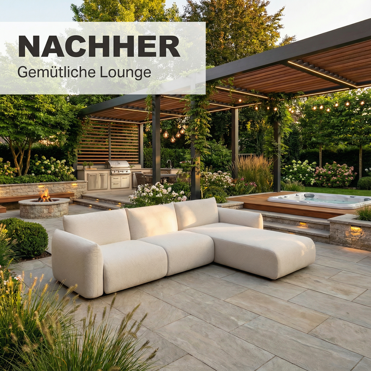 Geniale funktionale Sofasysteme wetterfest für jeden Raum