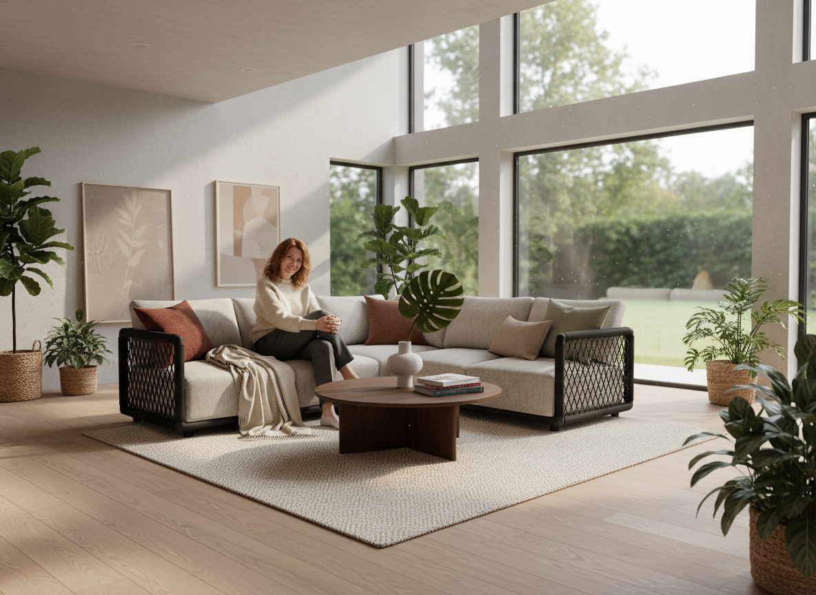 Stil trifft Funktion im Wohnzimmer