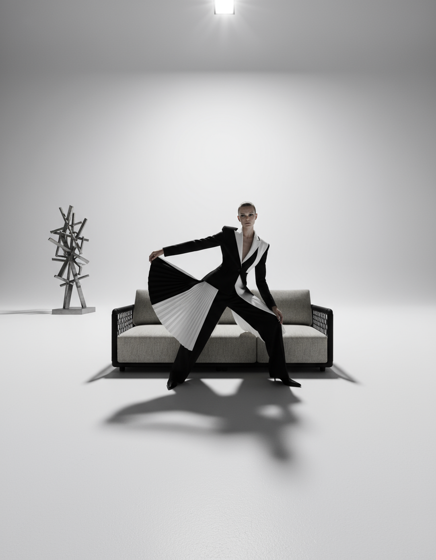 Der Trend 2025 Ein Boutique-Hotel Sofa mit hoher Strapazierfähigkeit.