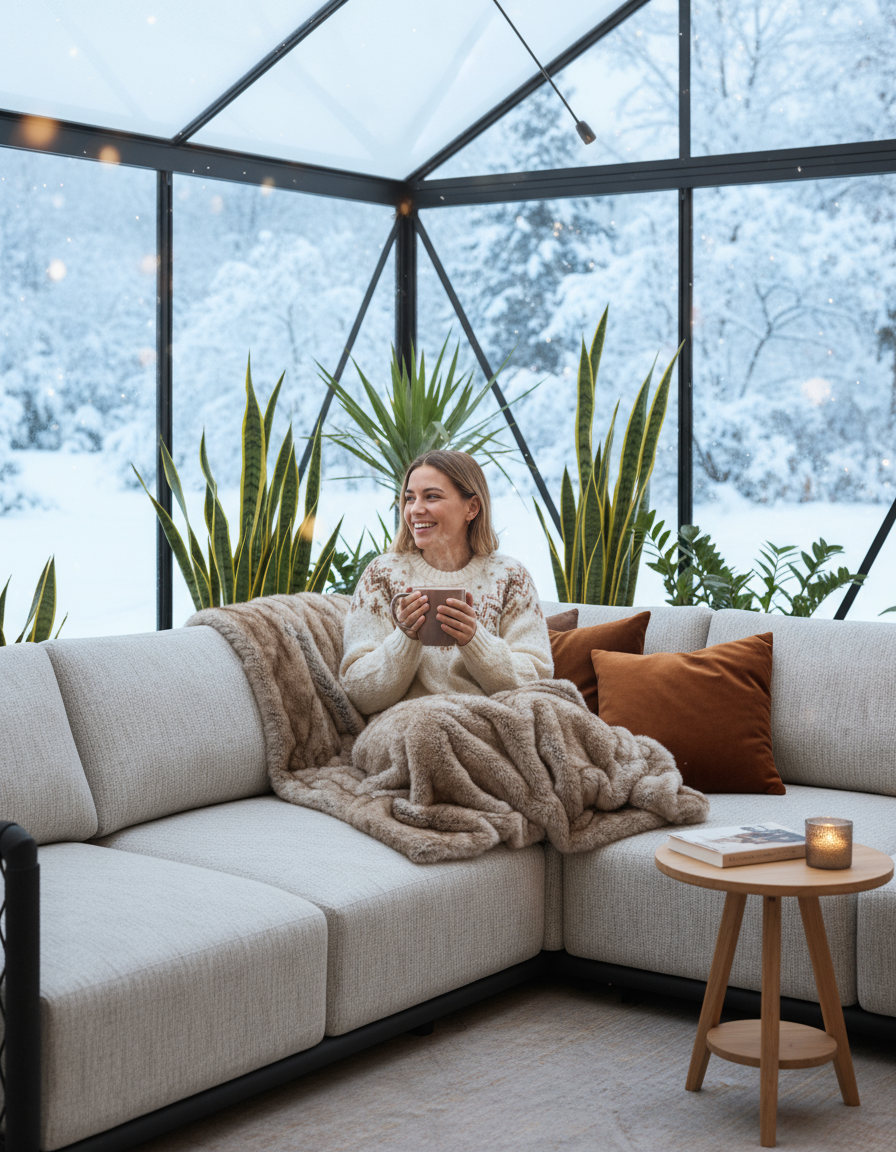 Ihr Traum vom pflegeleichten Loungesofa im Wintergarten wird wahr