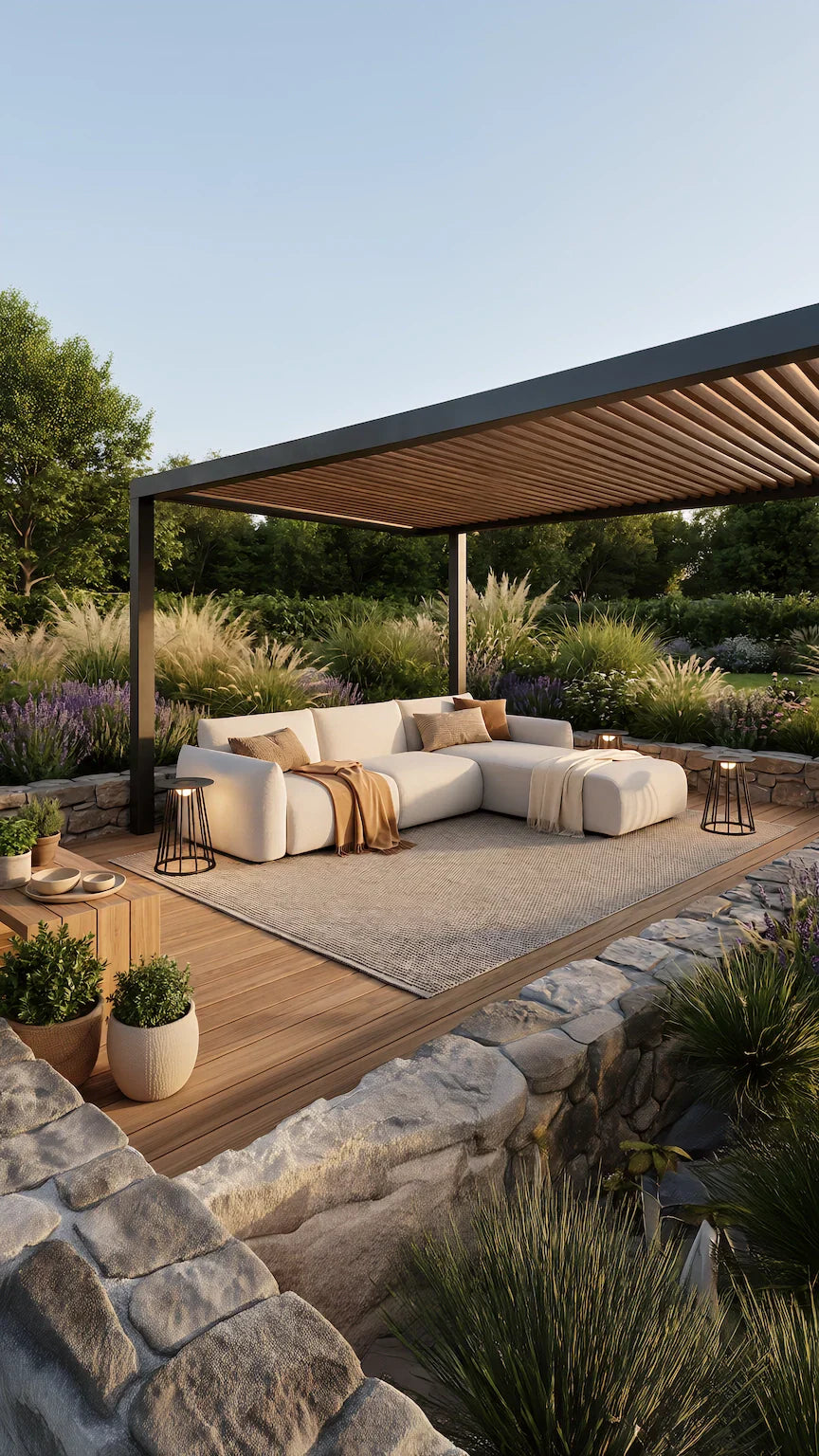 Vom Wohnzimmer zum Garten Sofa mit abnehmbarem Bezug leicht zu reinigen