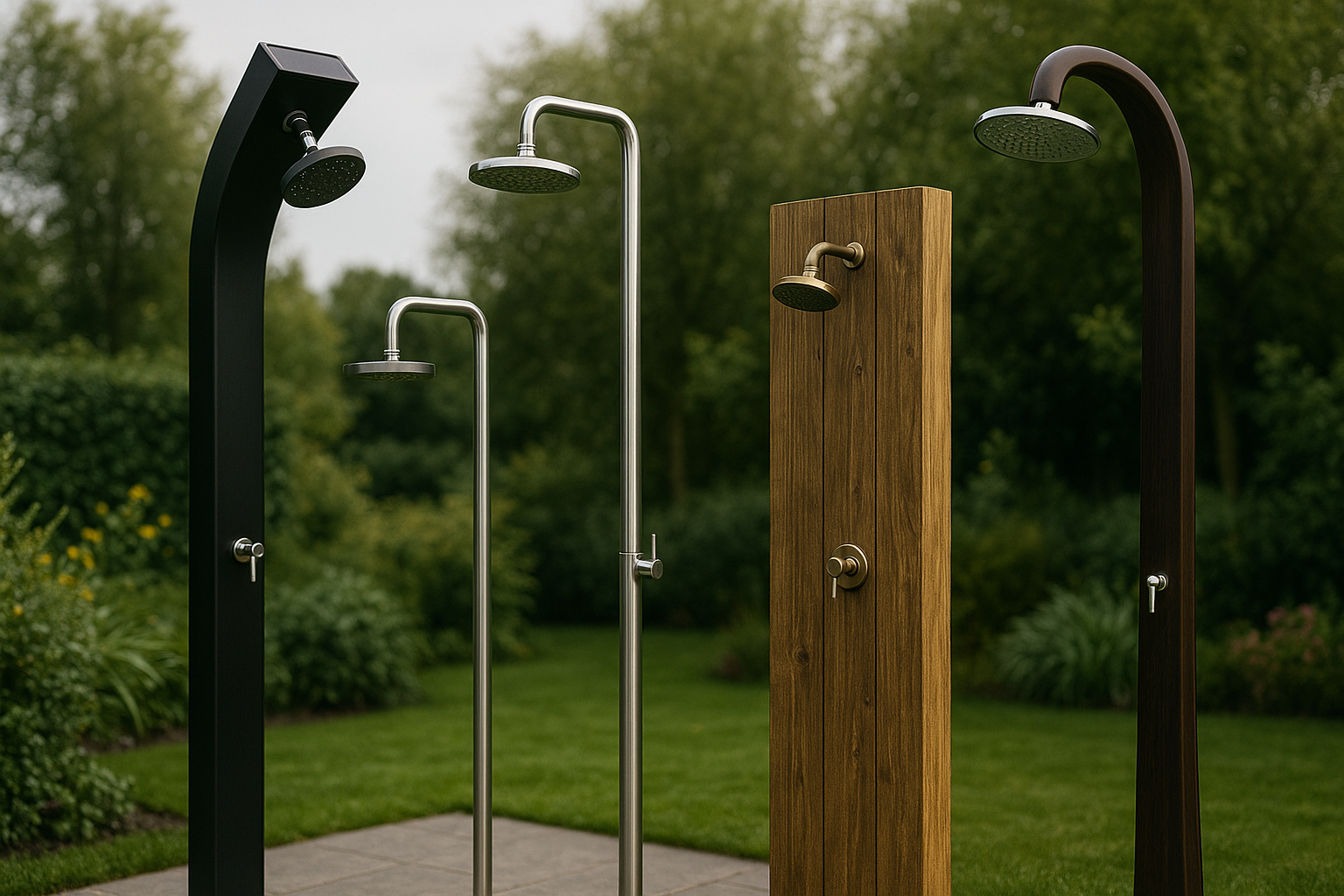 Von der Solardusche bis zum Luxusmodell – Gartenduschen für jeden Bedarf