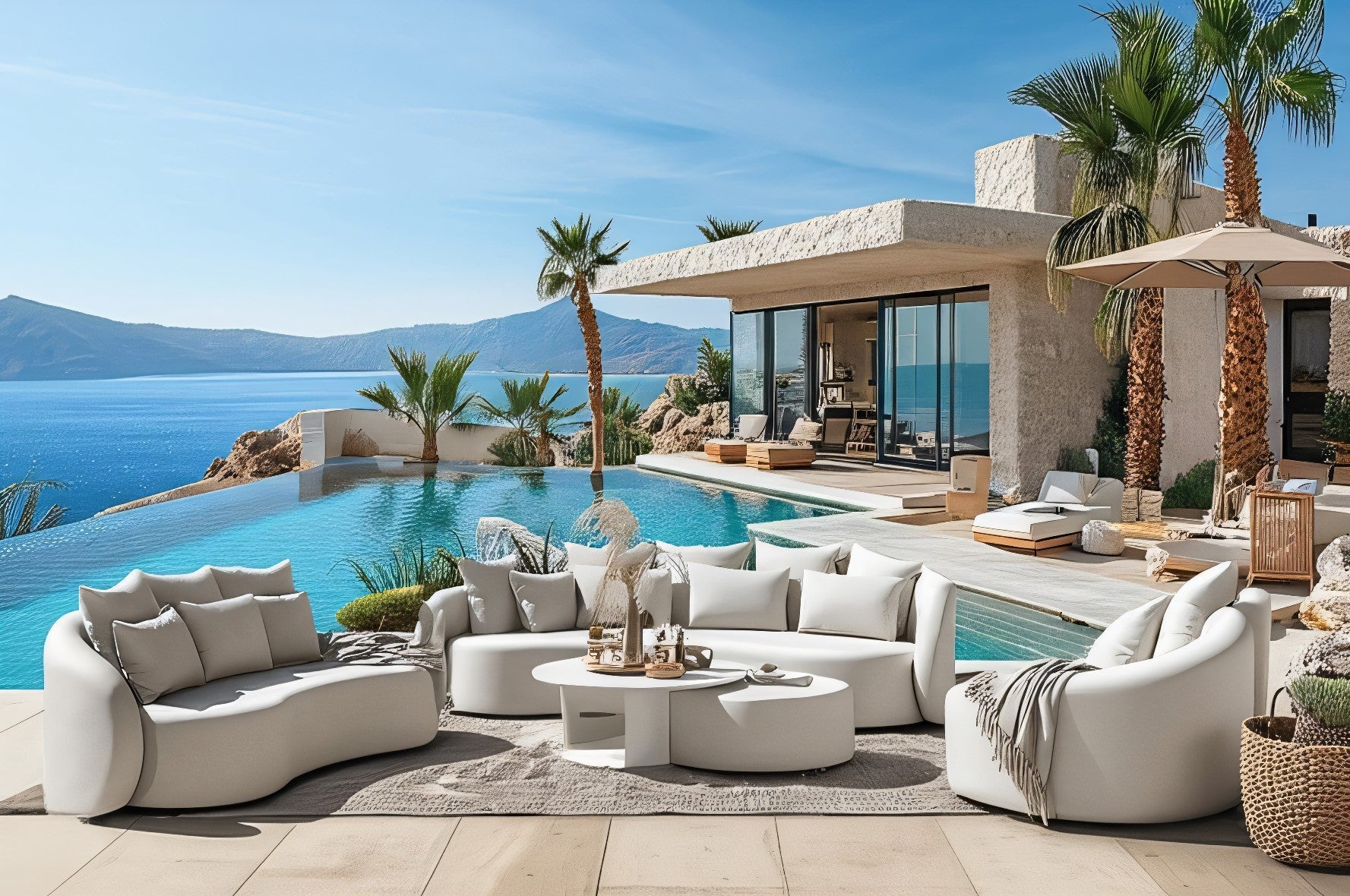Santorini Garten Loungesofa Set - Finqa GmbH