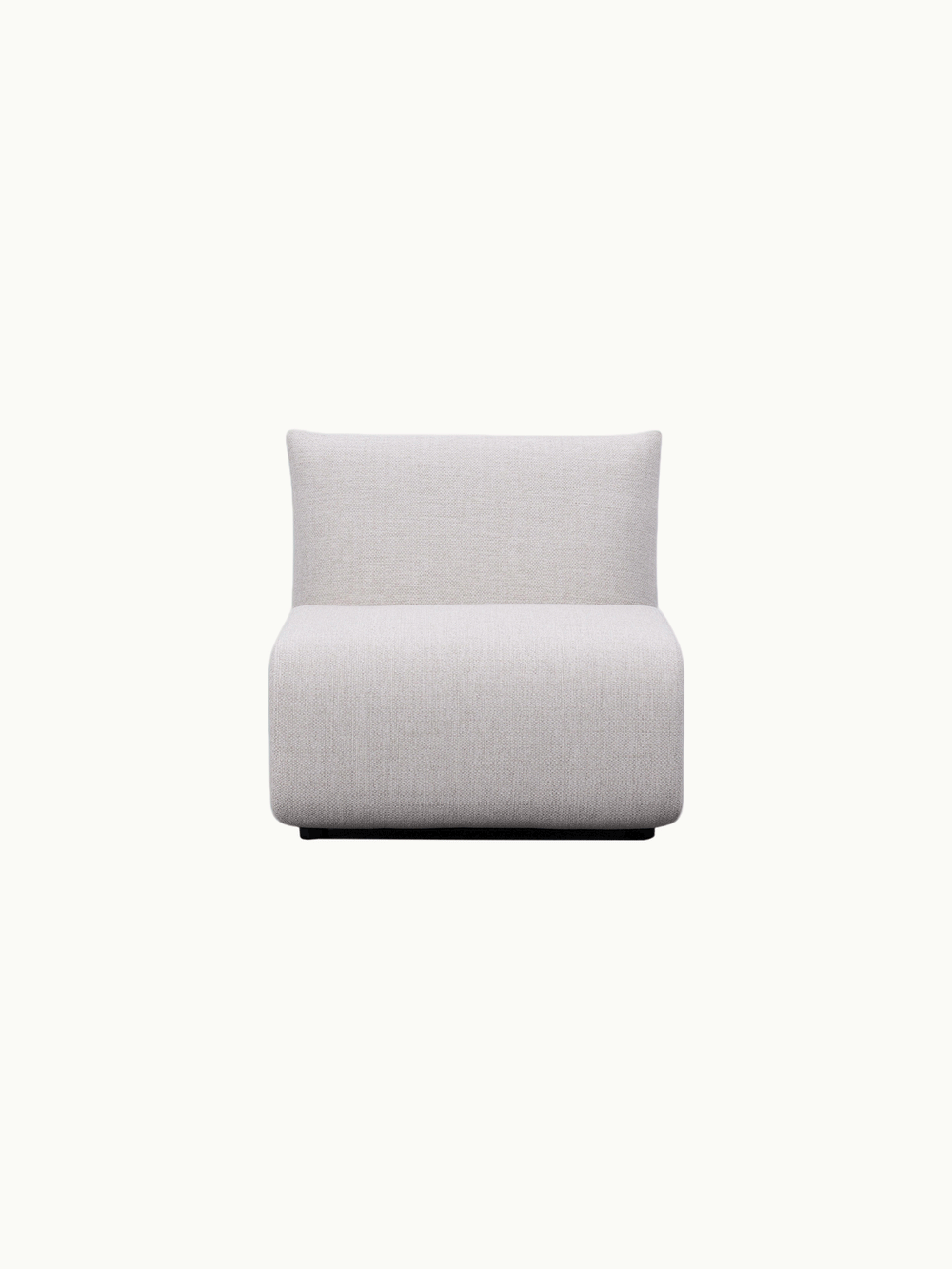 Einzelner Sitz des modularen Sofas BabyMax Einzelartikel (Ohne Armlehnen) in elegantem Design, bezogen mit hochwertigem Stoff, ideal für flexible, stilvolle Gestaltung von Außenbereichen, passend zu Finqa GmbH's nachhaltiger Möbelkollektion.