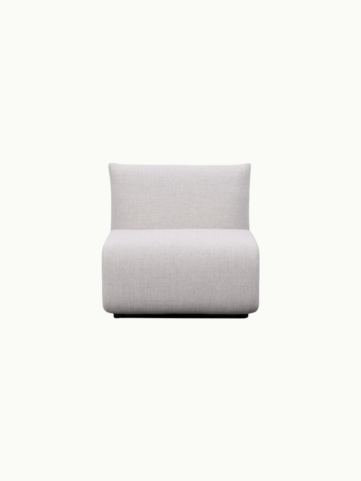 Einzelner Sitz des modularen Sofas BabyMax Einzelartikel (Ohne Armlehnen) in elegantem Design, bezogen mit hochwertigem Stoff, ideal für flexible, stilvolle Gestaltung von Außenbereichen, passend zu Finqa GmbH's nachhaltiger Möbelkollektion.
