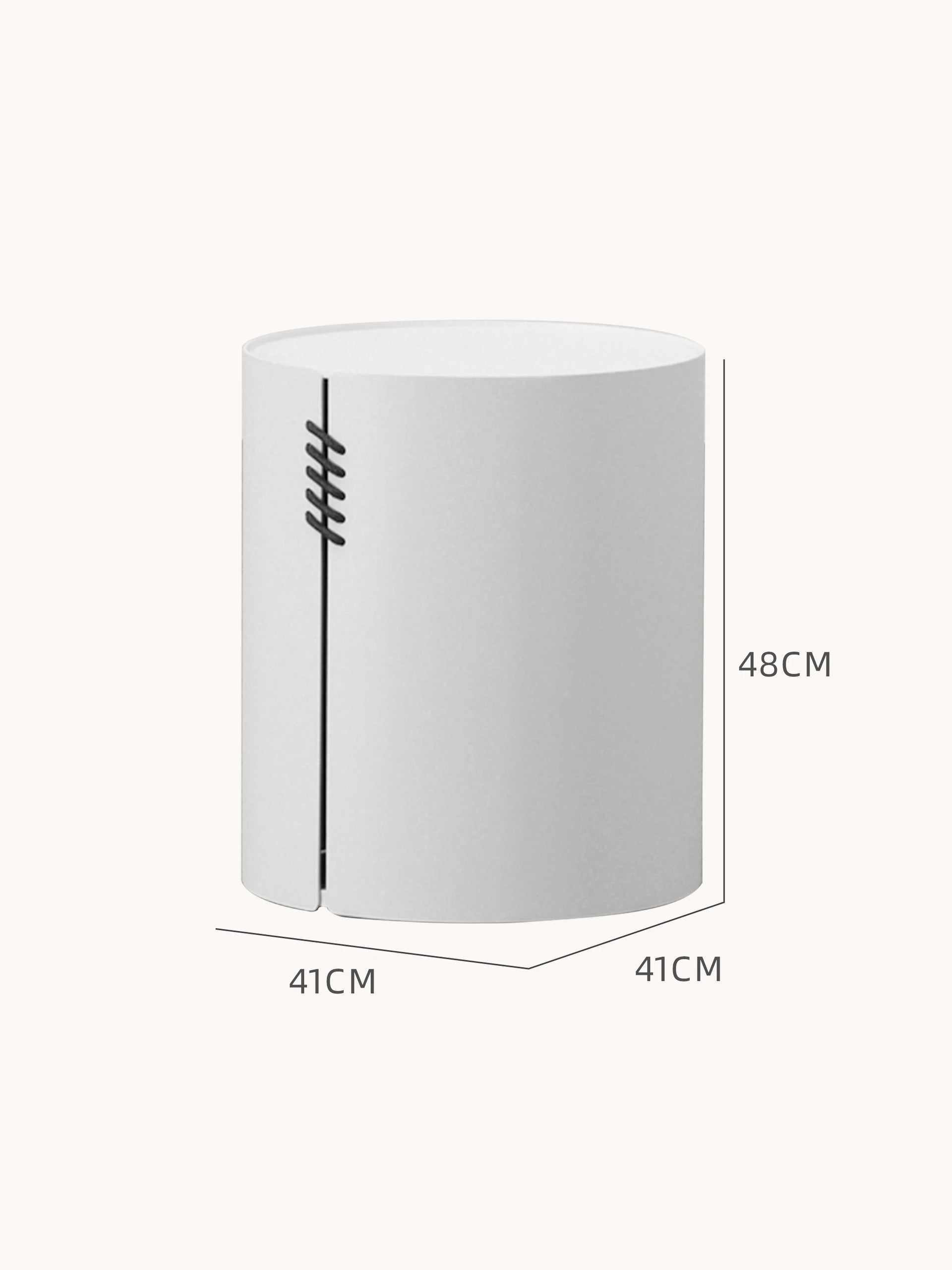 Offenburg Säule Runder Couchtisch - Aluminium Pulverbeschichtung