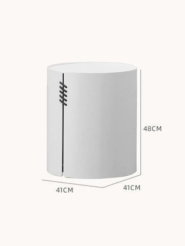 Offenburg Säule Runder Couchtisch - Aluminium Pulverbeschichtung