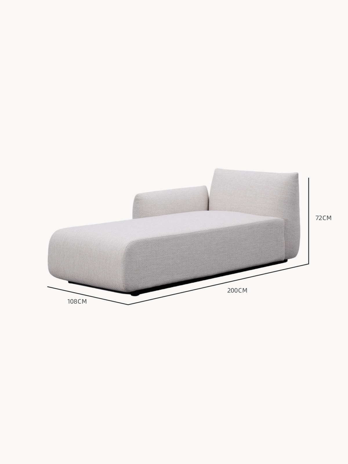 BabyMax Garten Ecklounge Set (5-Sitzer) Abmessung