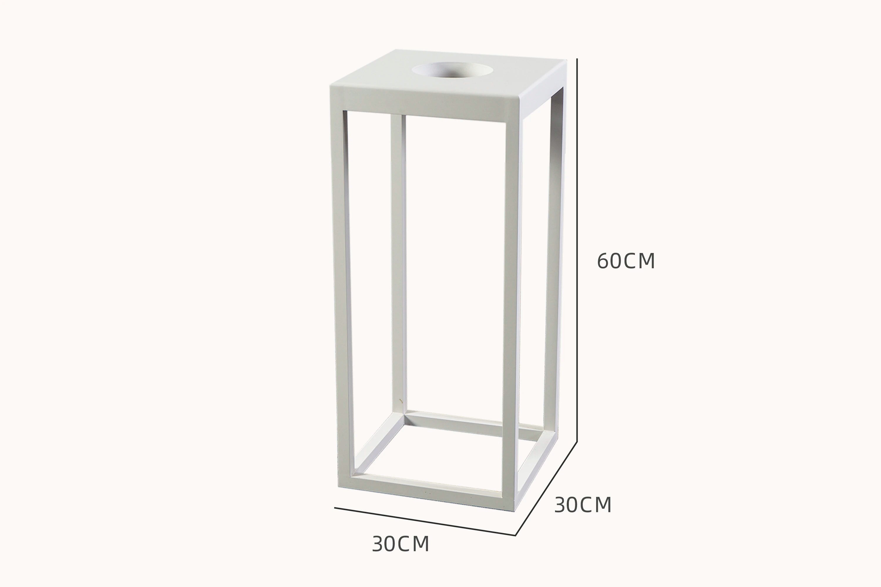 Kenya Solar Gartenlampe Aluminium-Pulverbeschichtung Wasserfest Rechteckig mit zentralem Loch; minimalistisches Design, inspiriert von Kenias Landschaften, ideal für stimmungsvolle Außenbeleuchtung, solarbetrieben und wetterfest.