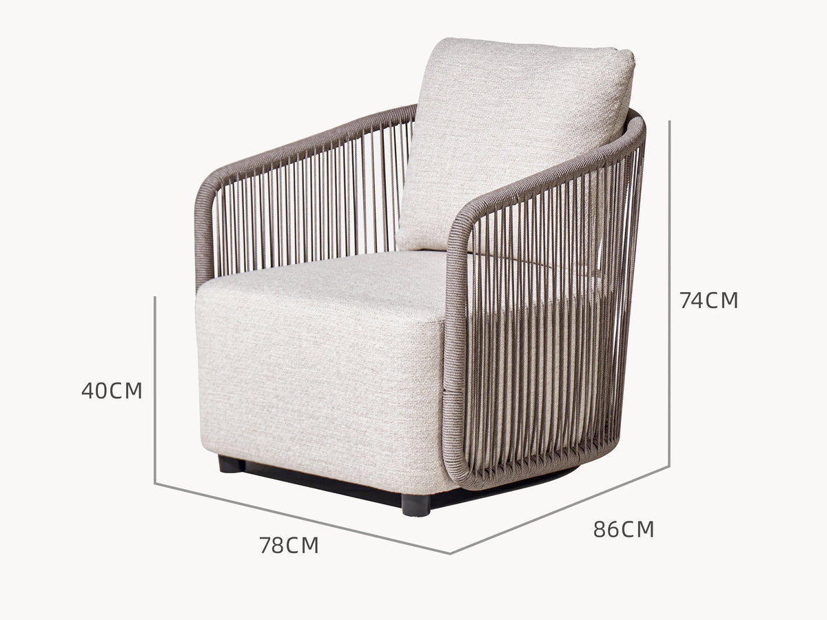 Kapalai Garten Loungesofa Set (6-Sitzer) Abmessung
