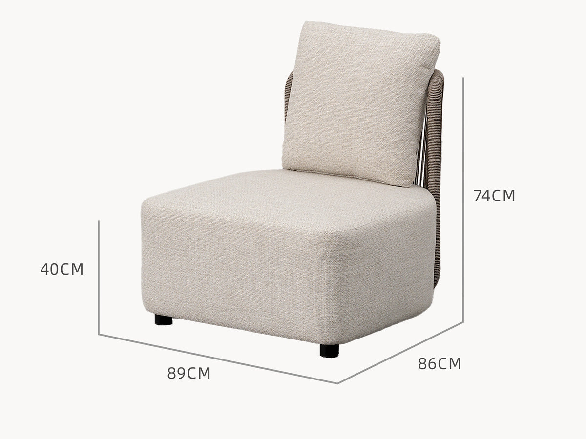 Kapalai Garten Loungesofa Set (6-Sitzer) Abmessung