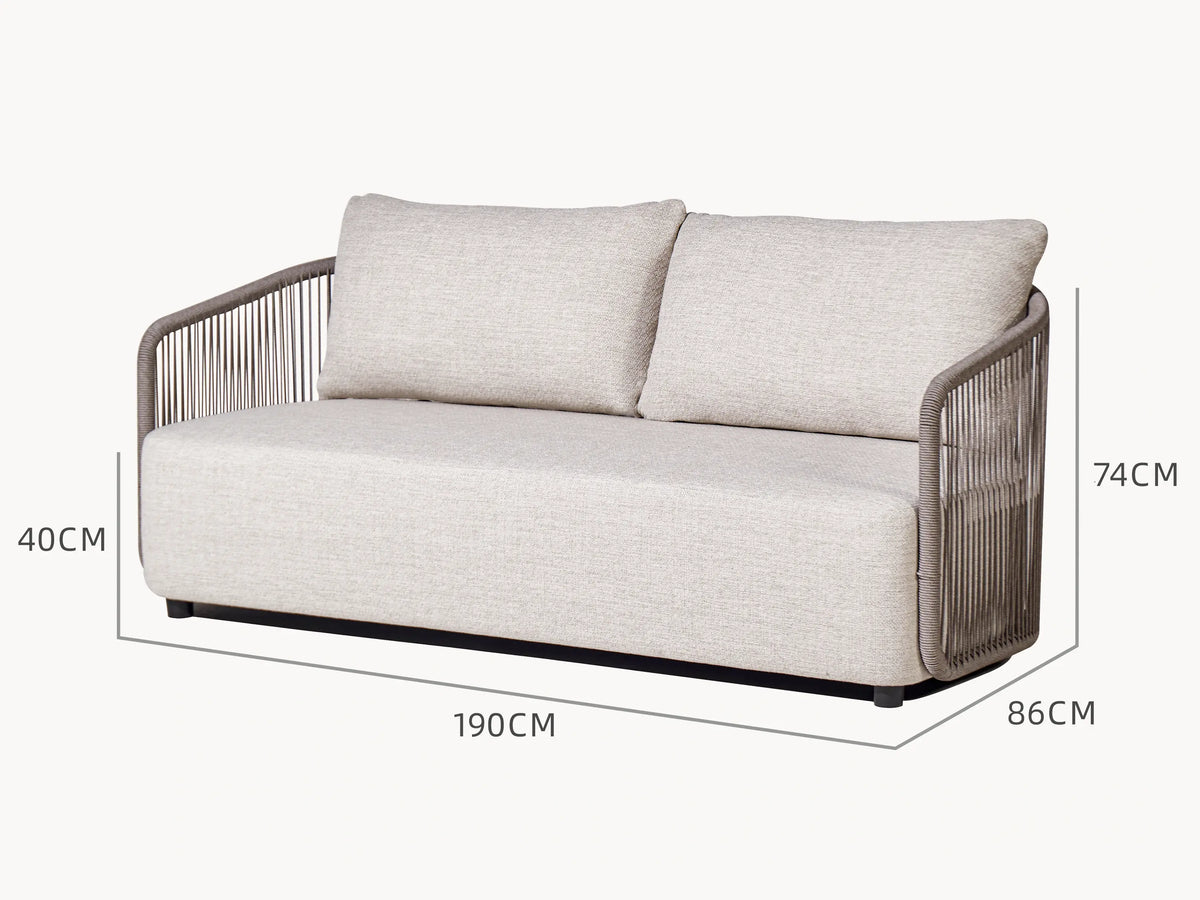 Kapalai Garten Loungesofa Set (6-Sitzer) Abmessung