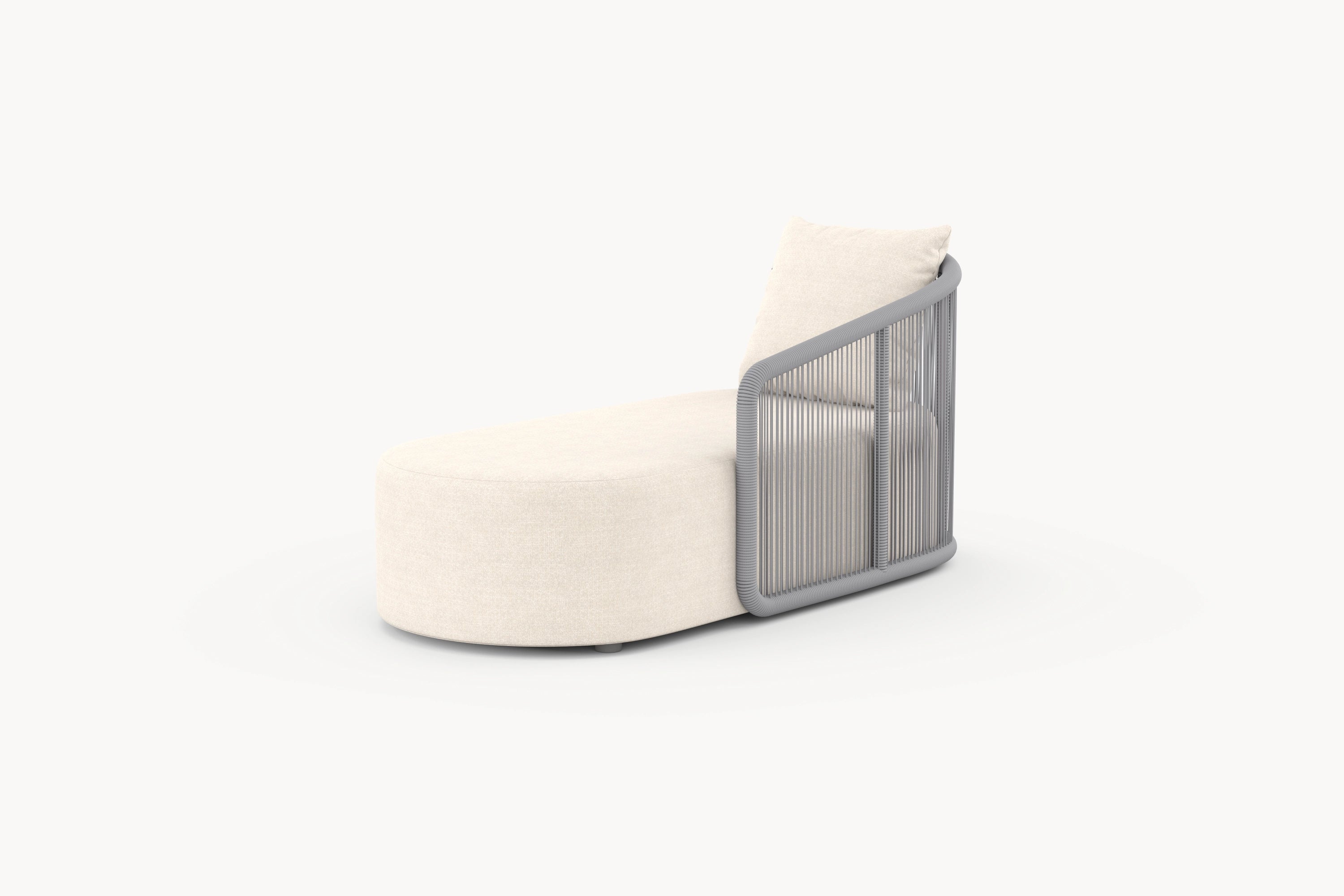 Kapalai Garten Couchtisch Fußstütze mit kunstvoll verflochtenem Seildesign, modular und funktional, ideal für stilvolle und individuelle Outdoor-Gestaltung bei Finqa.