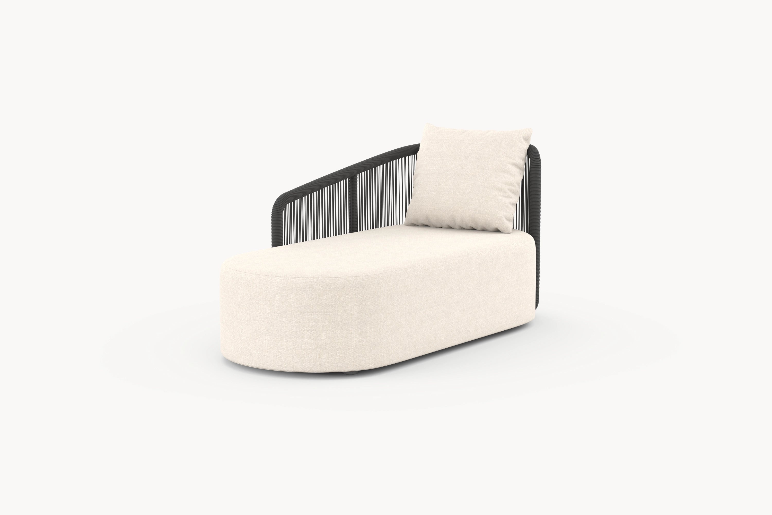 Kapalai Garten Couchtisch Fußstütze mit kunstvoll verflochtenem Seildesign, das minimalistische Eleganz ausstrahlt. Perfekt für flexible Gartengestaltung, bietet Komfort und Stil für entspannte Outdoor-Momente.