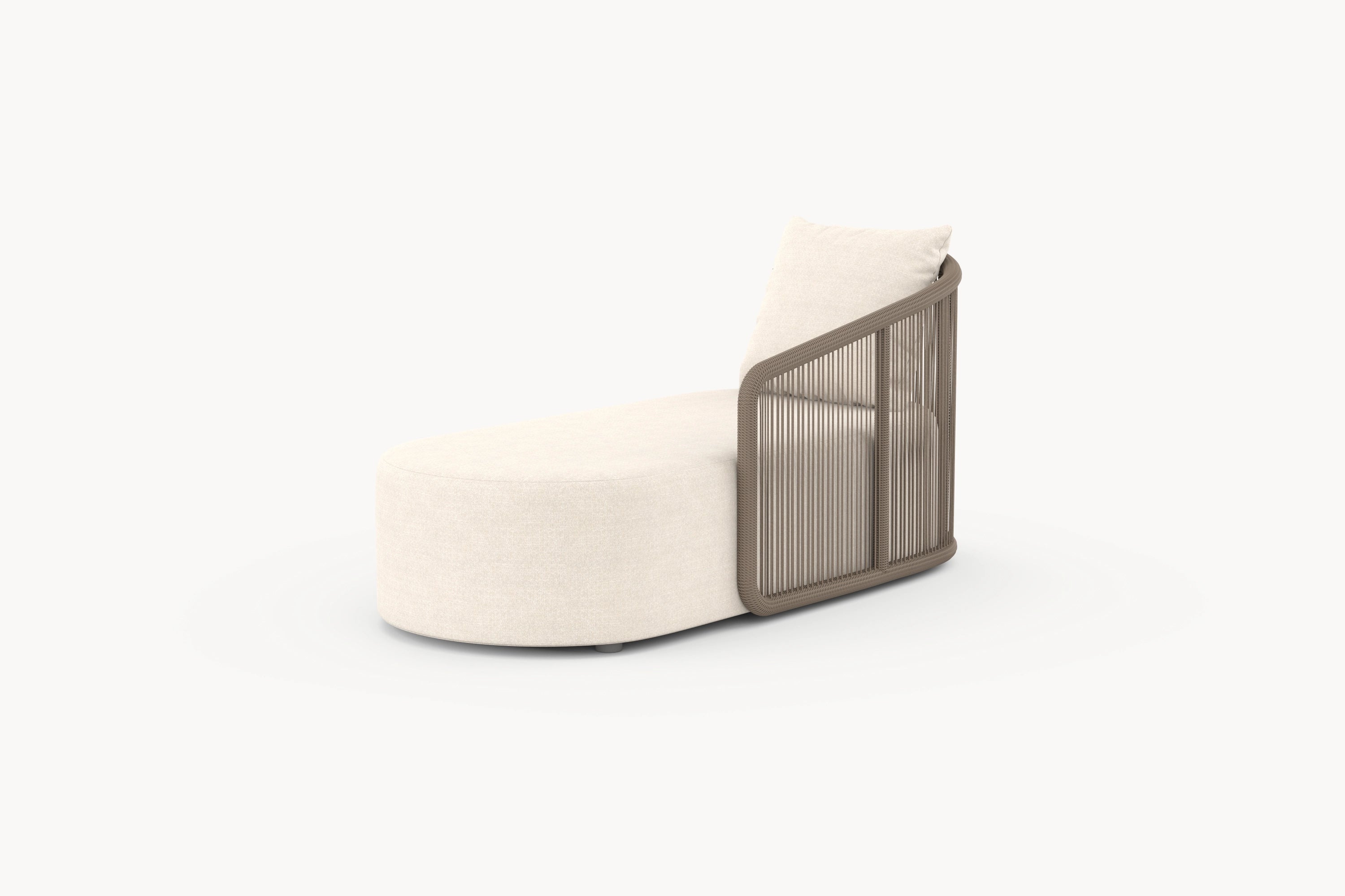 Kapalai Garten Couchtisch Fußstütze aus kunstvoll verflochtenem Seildesign, modulare und elegante Ergänzung für flexible Outdoor-Gestaltung, perfekt für stilvolle und komfortable Gartenmomente.