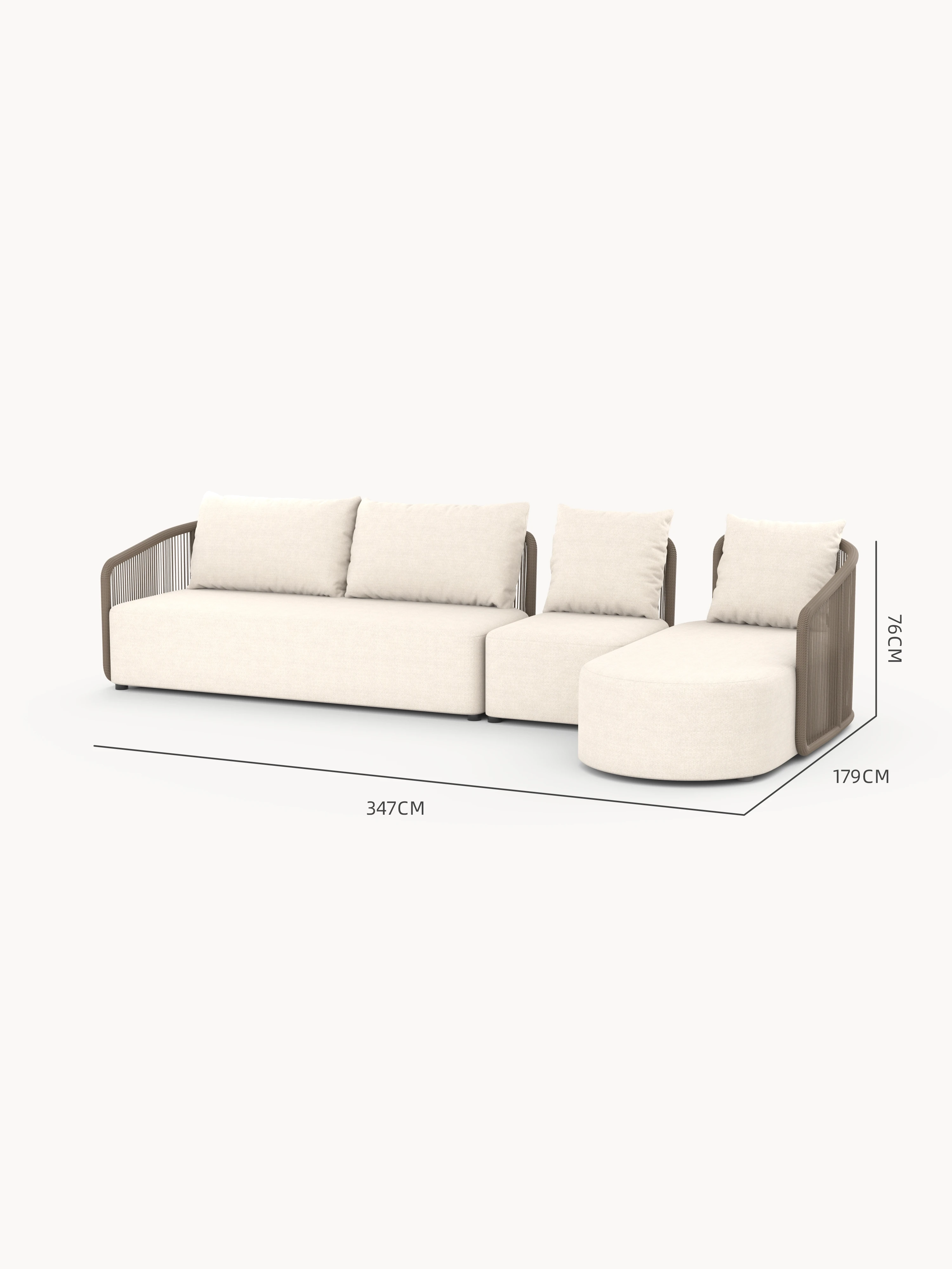 Kapalai Garten Loungesofa Set (5-Sitzer)