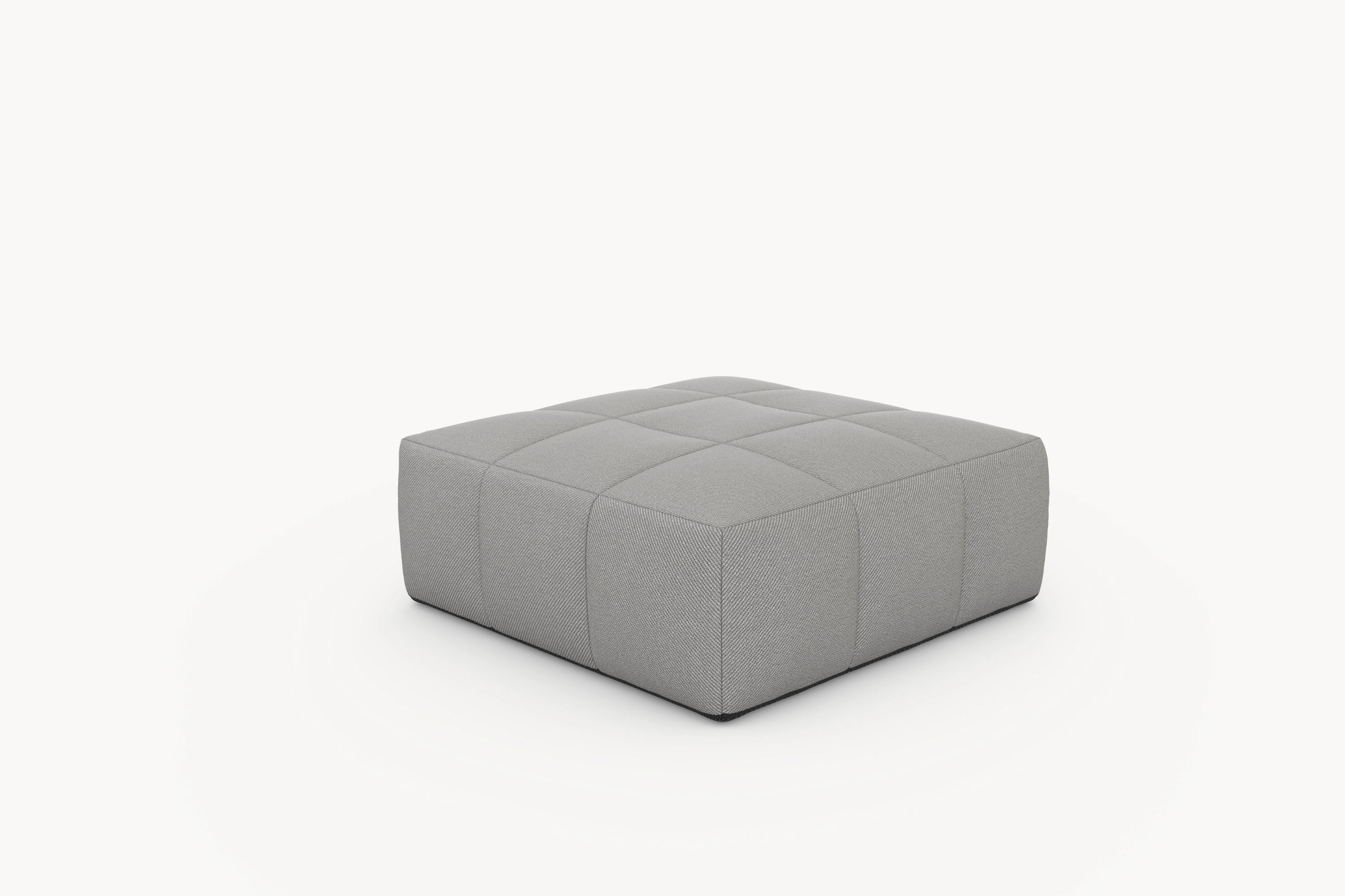 Der Marshmallow Serie-Bonbon Ottoman von Finqa: ein modularer, wetterfester Sitzpouf, inspiriert von Marshmallows, ideal für flexible Outdoor-Gestaltungen. Nachhaltig und komfortabel für Gärten und Terrassen.