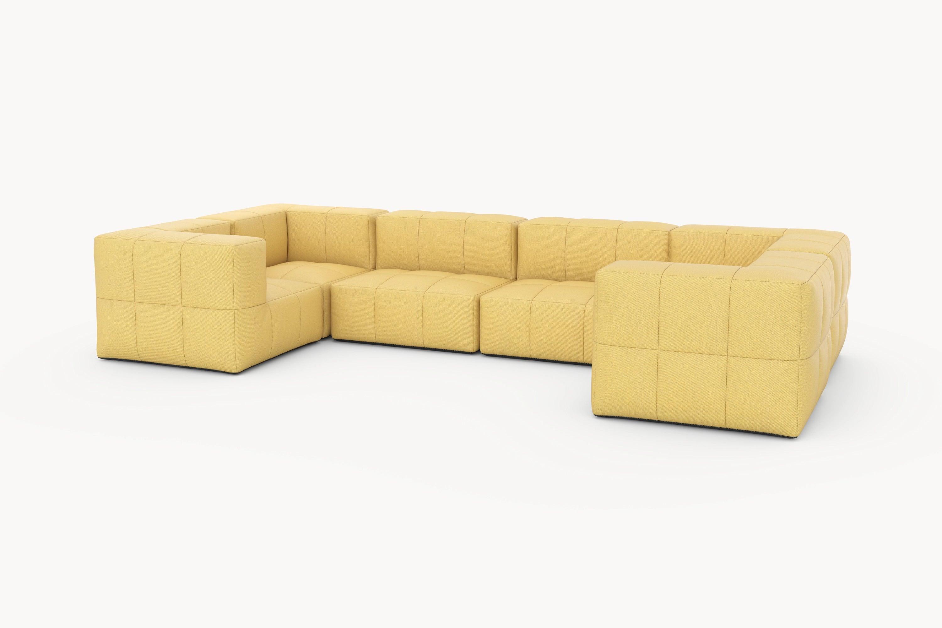 Marshmallow Modular Sofa Set (6-Sitzer) von Finqa: Stilvolles, modulares Sofa inspiriert von Marshmallows, ideal für draußen, wasserabweisend und umweltfreundlich, bietet flexible Gestaltungsmöglichkeiten und hohen Komfort.