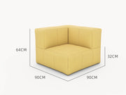 Marshmallow Bonbon Ecke: Modulares Loungesofa-Set, inspiriert von Marshmallows, mit EPP-Partikelfüllung. Umweltfreundlich, flexibel, wasserabweisend; ideal für individuelle Gartengestaltung.