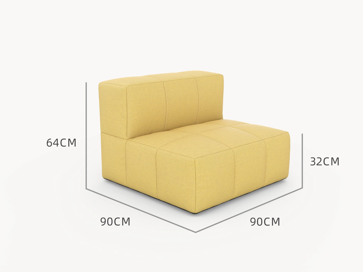 Modulares Garten-Lounge-Set Marshmallow, 2er-Set Abmessung