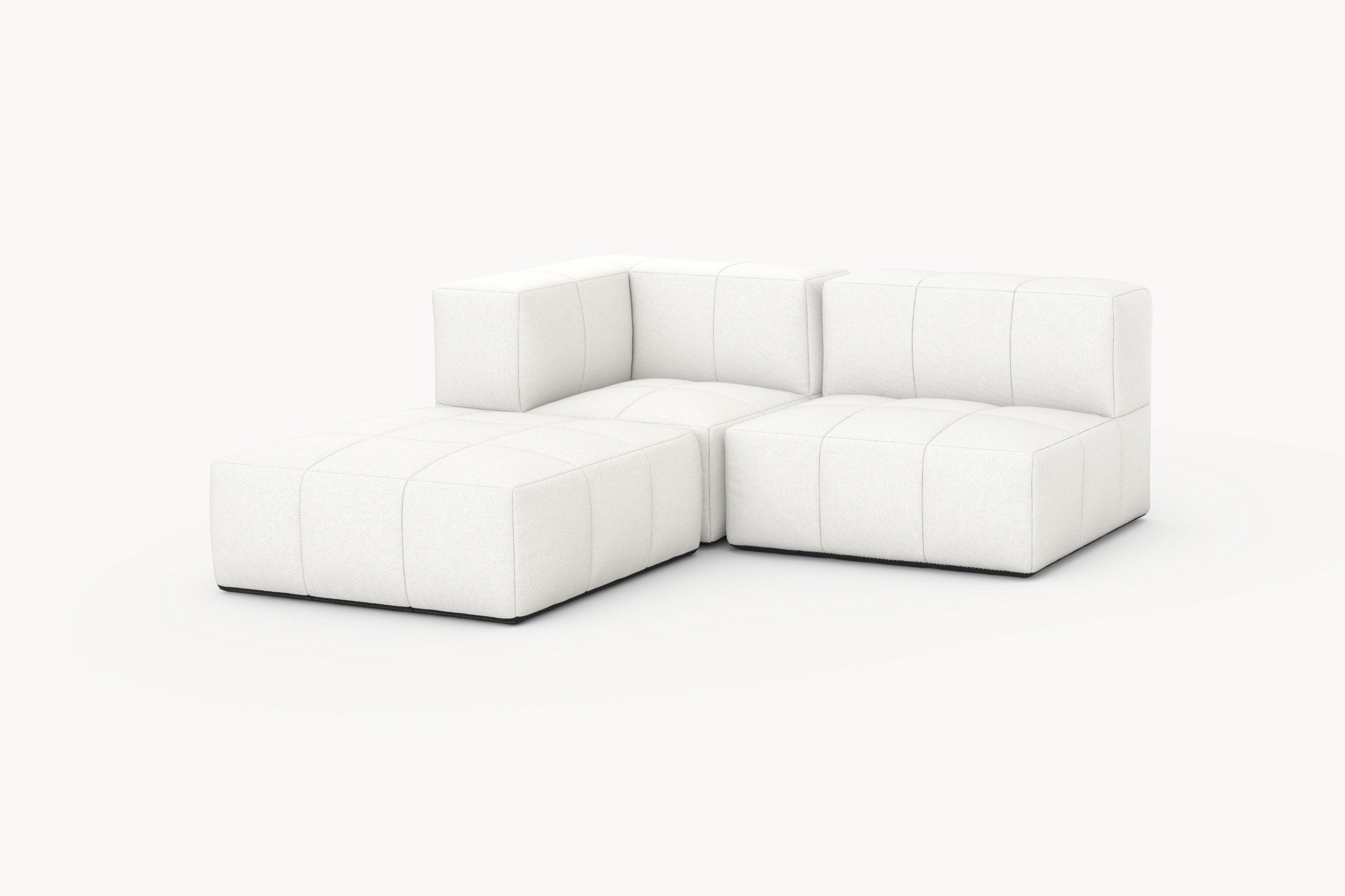 Marshmallow Modular Sofa von Finqa: Ein flexibles, modulares Loungesofa, inspiriert von Marshmallows. Es bietet nachhaltigen Komfort, ist wetterfest und ideal für individuelle Outdoor-Gestaltungen.
