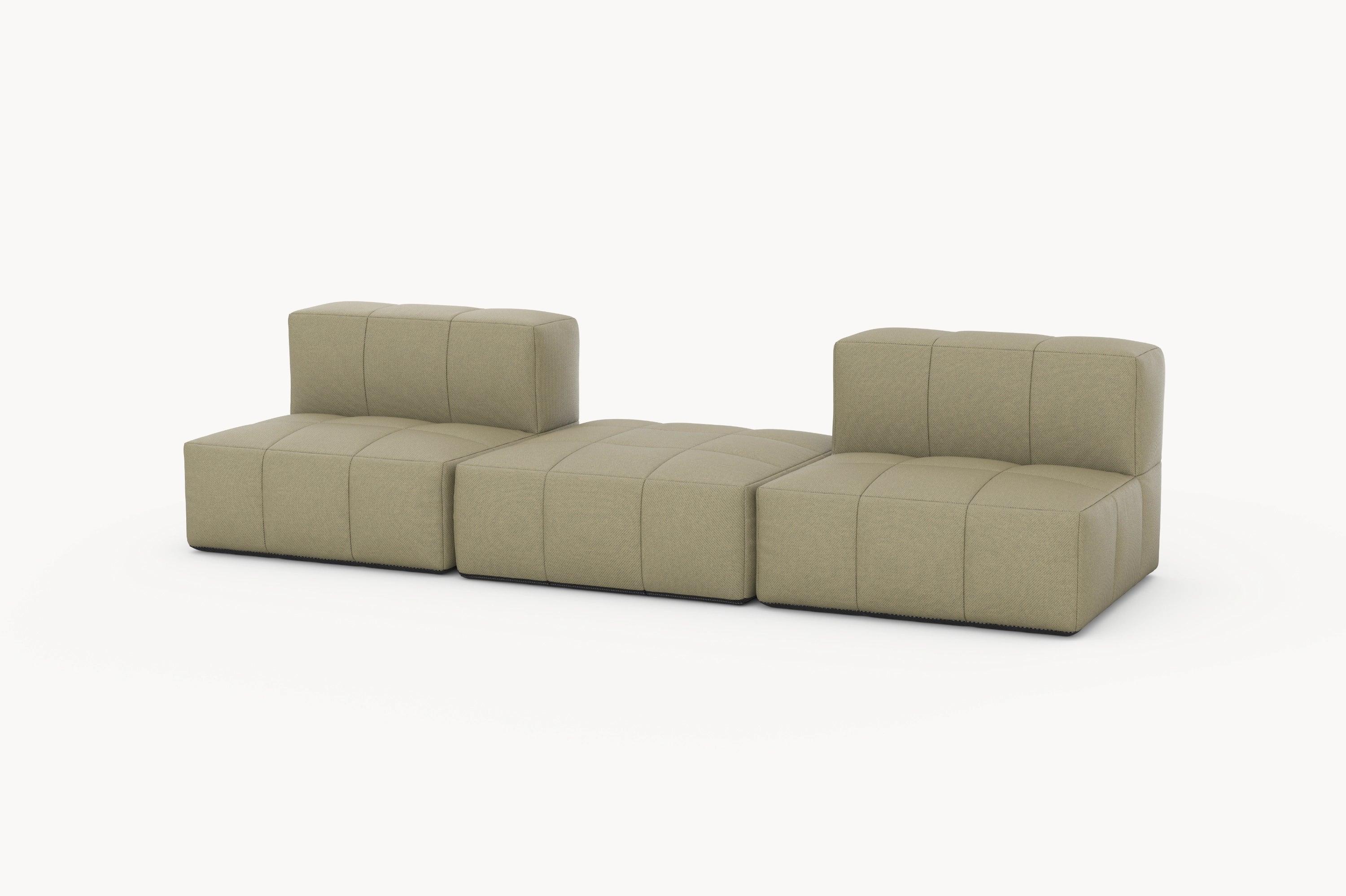 Marshmallow Modular Sofa von Finqa: Ein vielseitiges Loungeset inspiriert von Marshmallows, ideal für kreative, nachhaltige Outdoor-Gestaltungen. Hochdichte, umweltfreundliche Materialien bieten Komfort und Wetterbeständigkeit.