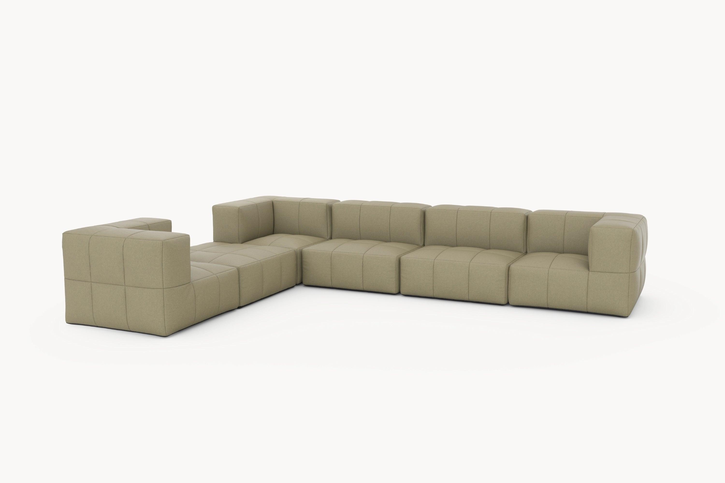 Marshmallow Modular Sofa Set (6-Sitzer) von Finqa GmbH: Stilvolles, modulares Sofa inspiriert von Marshmallows. Flexibles, nachhaltiges Design mit wasserabweisenden Stoffen, ideal für Garten und Terrasse.