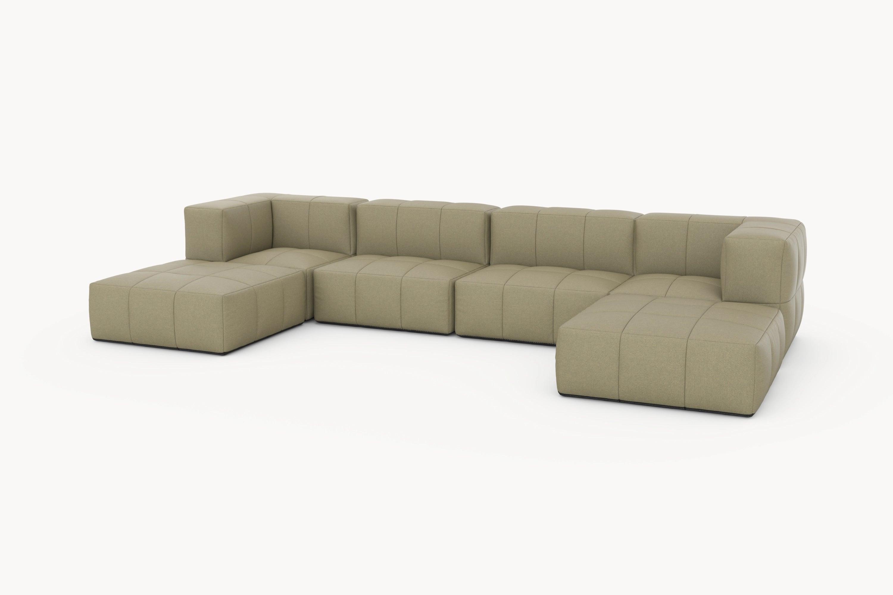 Marshmallow Modular Sofa Set (6-Sitzer) von Finqa: Ein vielseitiges und nachhaltiges Lounge-Sofa, inspiriert von Marshmallows, ideal für individuelle Gestaltung mit modularen Elementen und umweltfreundlichen Materialien.