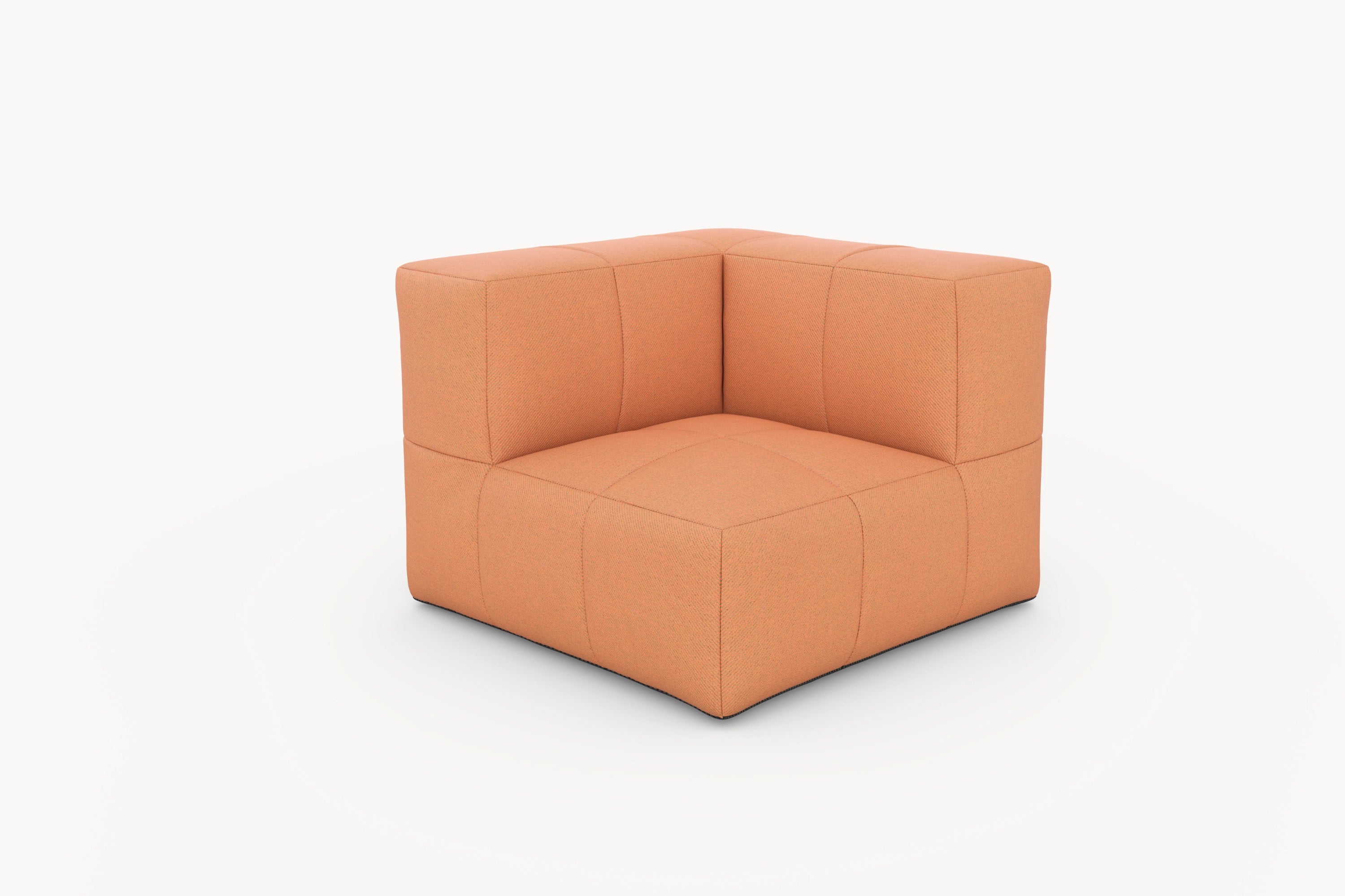 Marshmallow Serie-Bonbon Ottoman von Finqa GmbH, ein stilvolles, modulares Möbelstück mit komfortablem Design und nachhaltigen Materialien, ideal für individuelle Outdoor-Lounges.