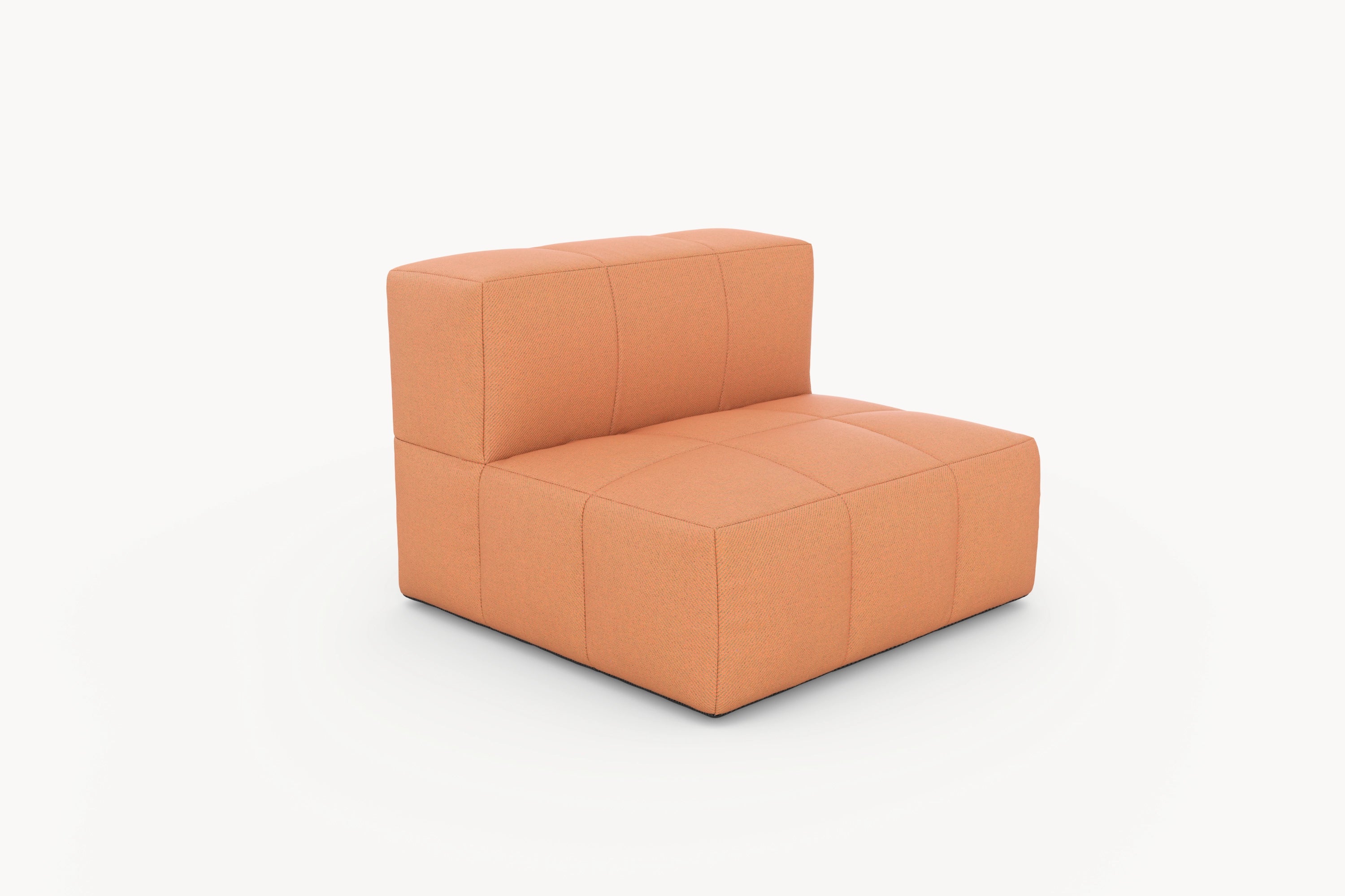 Marshmallow Serie-Bonbon Ecke: Modulares Sofa-Element inspiriert von Marshmallows, mit komfortablen Armlehnen. Ideal für flexible Lounge-Kreationen, vereint Design und Nachhaltigkeit, passend für Gärten und Balkone.