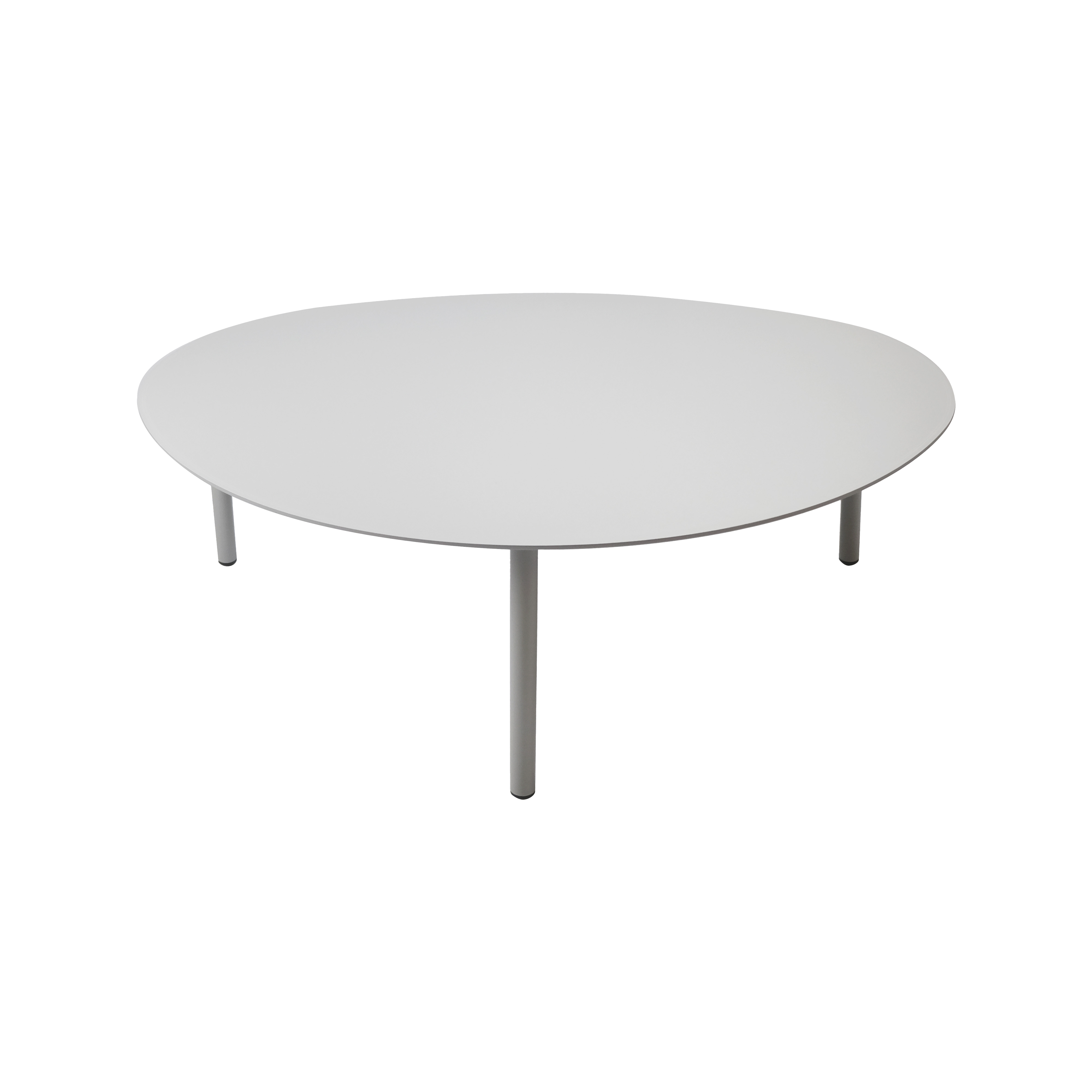 Finqa Valencia-L Lounge Beistelltisch: Eleganter, eiförmiger Tisch mit sanft geschwungenen Konturen, inspiriert von Valencias Küstenlandschaft, gefertigt aus langlebiger Aluminium-Pulverbeschichtung, ideal für moderne Wohnräume.